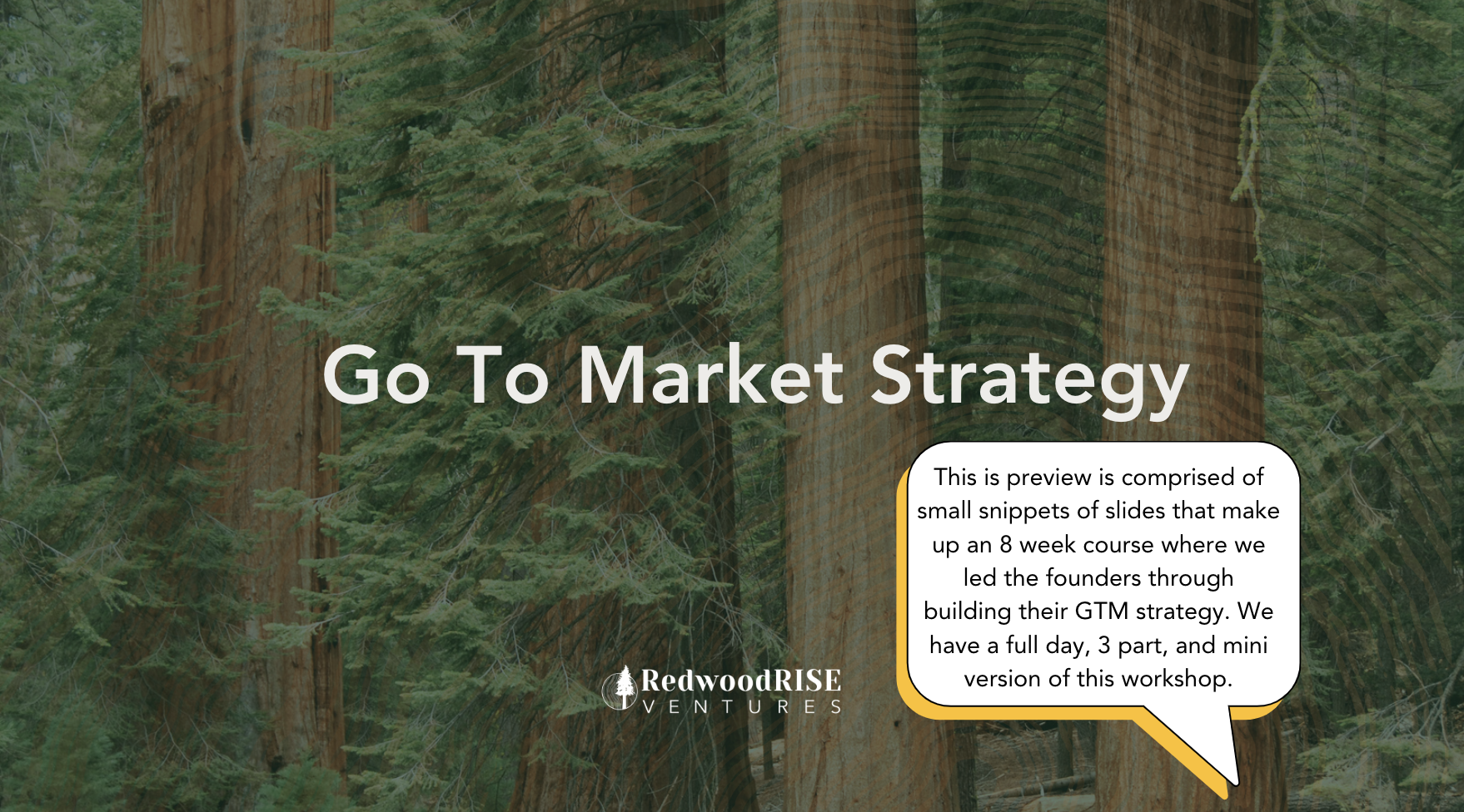 Go-To-Market Workshop